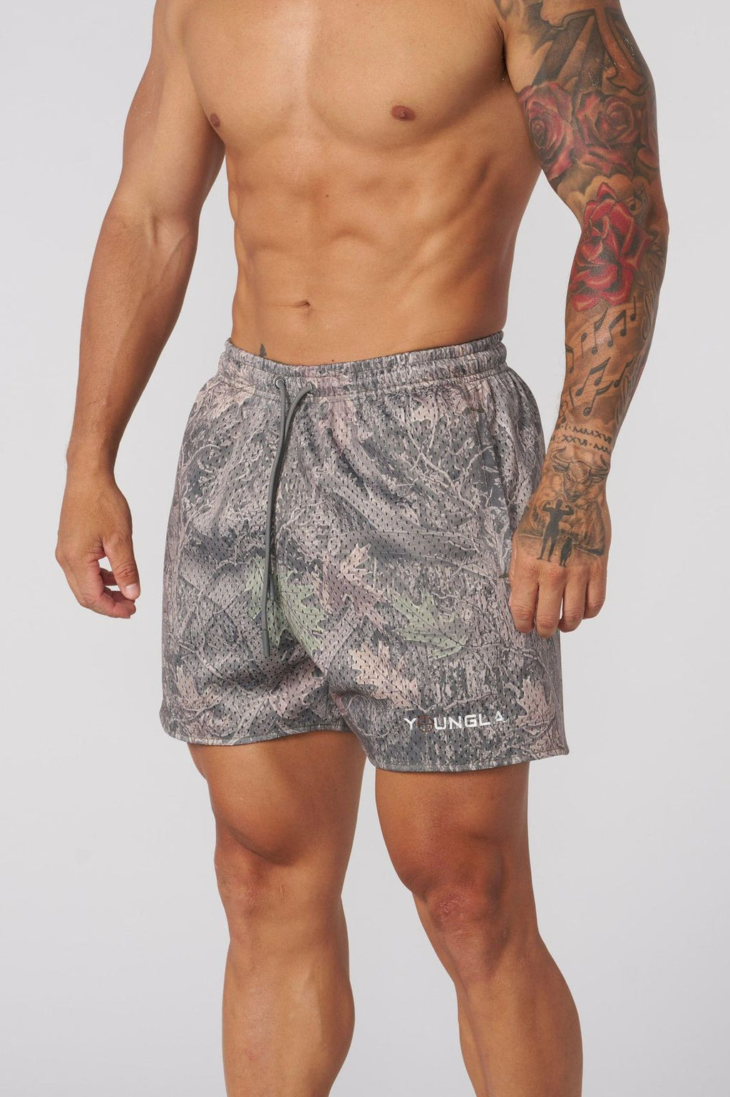 1117 - TREE CAMO MESH SHORTS