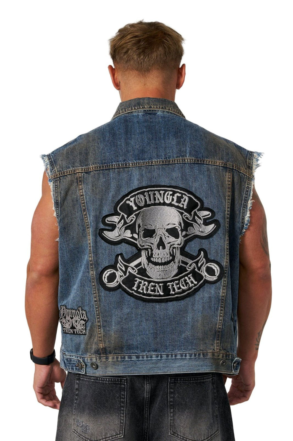 5192 CARS Y CURLS DEMIN VEST BLUE WASH