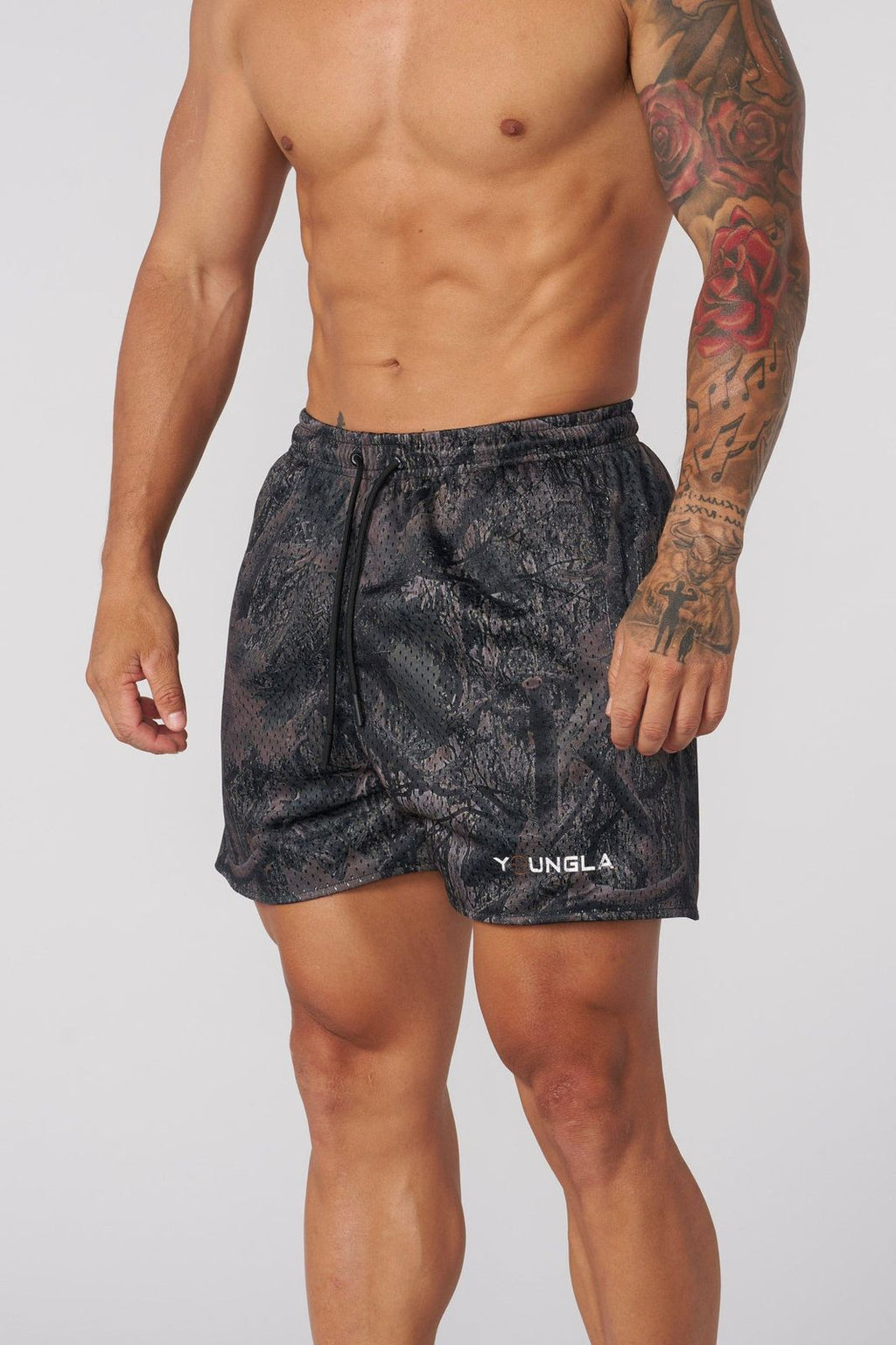 1117 - TREE CAMO MESH SHORTS