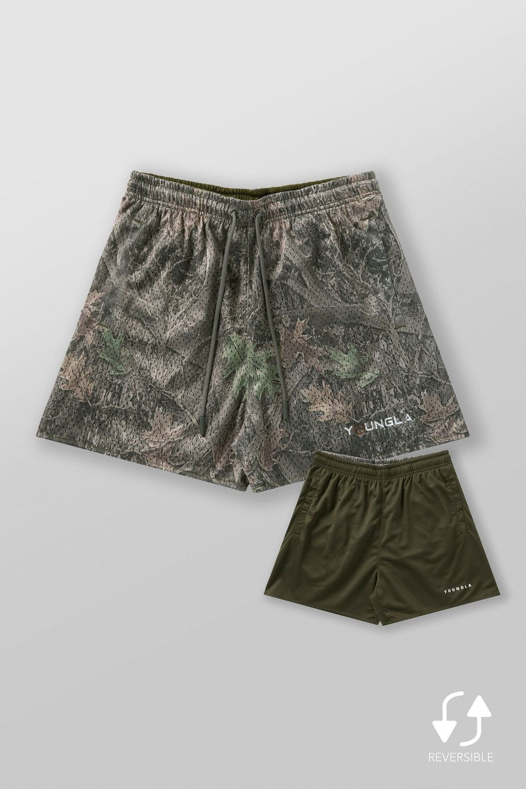 1117 - TREE CAMO MESH SHORTS